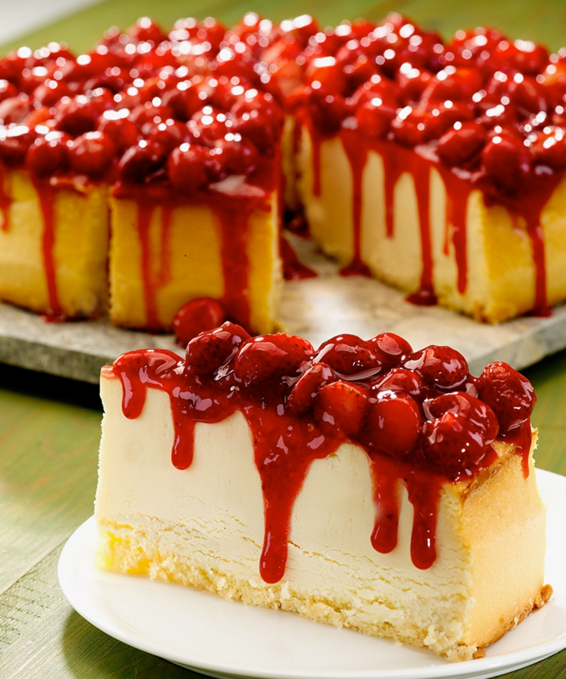 Cheesecake strawberries