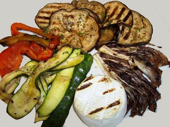 Tomino con verdure grigliate